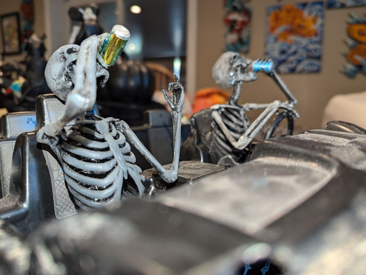 Custom 3D Printed Skeleton Drivers for Axial SCX6 – Hand-Painted, Made in USA – Set of 2