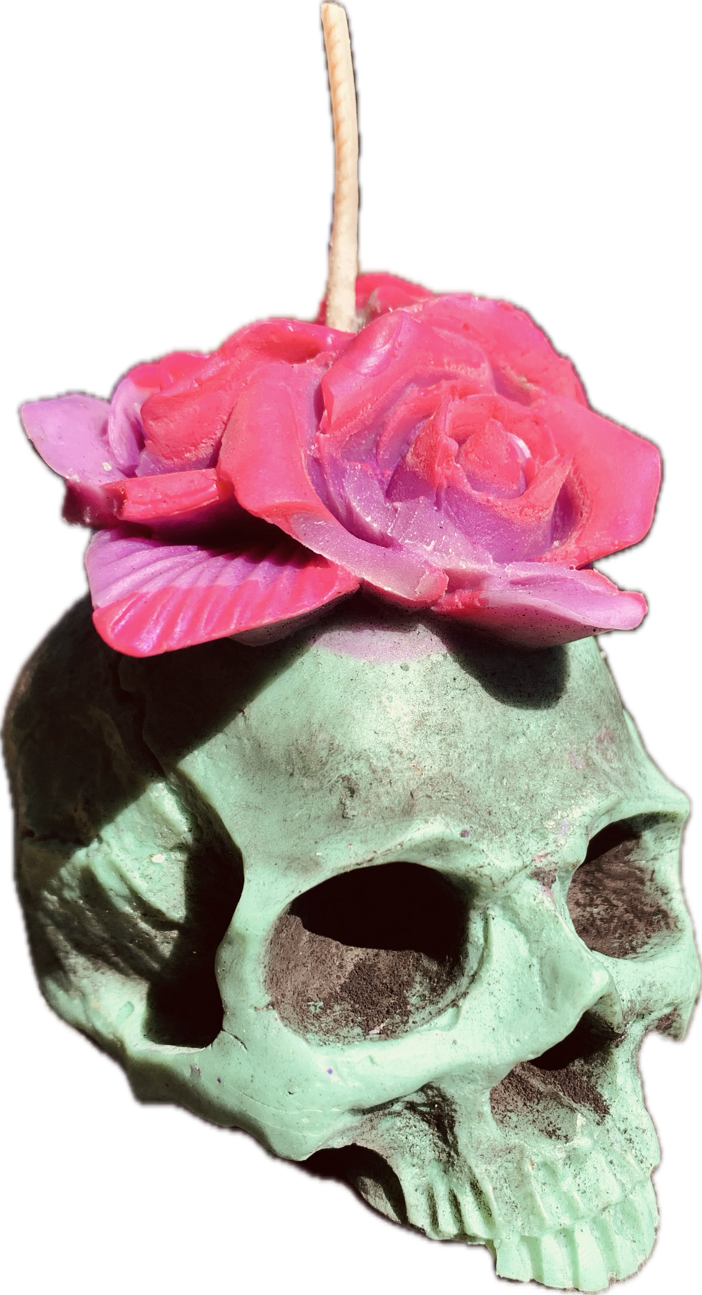 Skull Candle - Hand Painted Candles