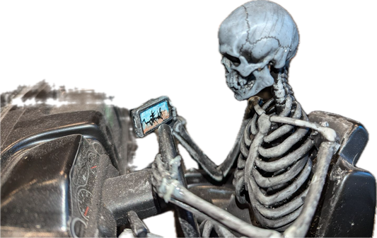 Custom 3D Printed Skeleton Drivers for Axial SCX6 β Hand-Painted, Made in USA β Set of 2