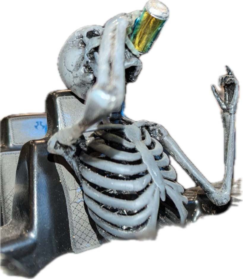 Custom 3D Printed Skeleton Drivers for Axial SCX6 – Hand-Painted, Made in USA – Set of 2