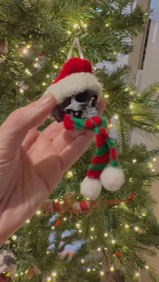 Santa Skull Ornaments